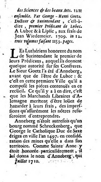 Mémoires pour l'histoire des sciences & des beaux-arts recüeillies par l'ordre de Son Altesse Serenissime Monseigneur Prince souverain de Dombes