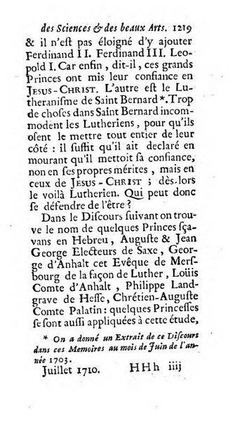 Mémoires pour l'histoire des sciences & des beaux-arts recüeillies par l'ordre de Son Altesse Serenissime Monseigneur Prince souverain de Dombes