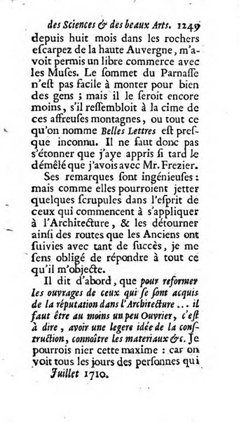 Mémoires pour l'histoire des sciences & des beaux-arts recüeillies par l'ordre de Son Altesse Serenissime Monseigneur Prince souverain de Dombes