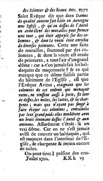 Mémoires pour l'histoire des sciences & des beaux-arts recüeillies par l'ordre de Son Altesse Serenissime Monseigneur Prince souverain de Dombes