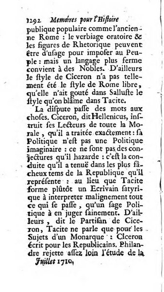 Mémoires pour l'histoire des sciences & des beaux-arts recüeillies par l'ordre de Son Altesse Serenissime Monseigneur Prince souverain de Dombes