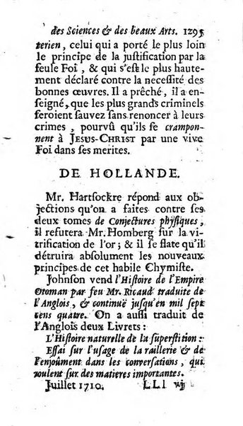 Mémoires pour l'histoire des sciences & des beaux-arts recüeillies par l'ordre de Son Altesse Serenissime Monseigneur Prince souverain de Dombes