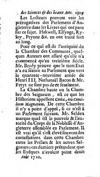 Mémoires pour l'histoire des sciences & des beaux-arts recüeillies par l'ordre de Son Altesse Serenissime Monseigneur Prince souverain de Dombes