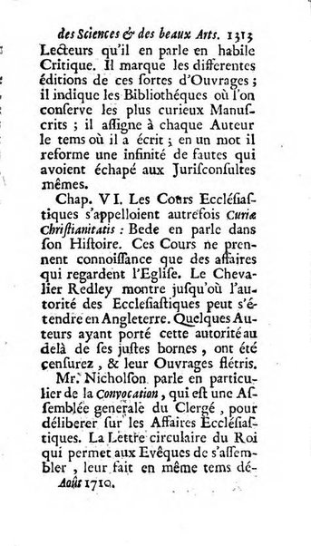 Mémoires pour l'histoire des sciences & des beaux-arts recüeillies par l'ordre de Son Altesse Serenissime Monseigneur Prince souverain de Dombes