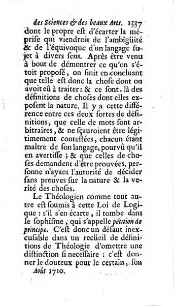 Mémoires pour l'histoire des sciences & des beaux-arts recüeillies par l'ordre de Son Altesse Serenissime Monseigneur Prince souverain de Dombes