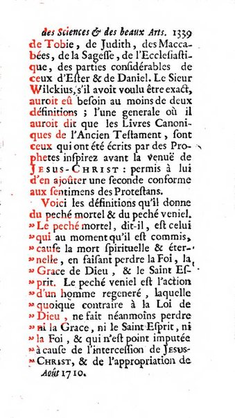 Mémoires pour l'histoire des sciences & des beaux-arts recüeillies par l'ordre de Son Altesse Serenissime Monseigneur Prince souverain de Dombes