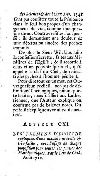 Mémoires pour l'histoire des sciences & des beaux-arts recüeillies par l'ordre de Son Altesse Serenissime Monseigneur Prince souverain de Dombes