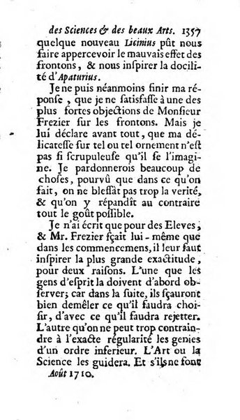 Mémoires pour l'histoire des sciences & des beaux-arts recüeillies par l'ordre de Son Altesse Serenissime Monseigneur Prince souverain de Dombes