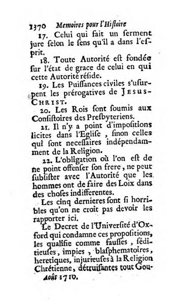 Mémoires pour l'histoire des sciences & des beaux-arts recüeillies par l'ordre de Son Altesse Serenissime Monseigneur Prince souverain de Dombes