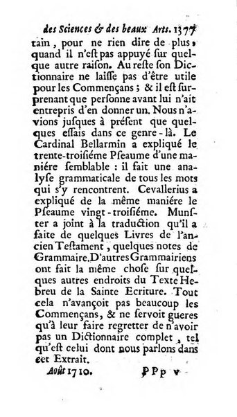 Mémoires pour l'histoire des sciences & des beaux-arts recüeillies par l'ordre de Son Altesse Serenissime Monseigneur Prince souverain de Dombes