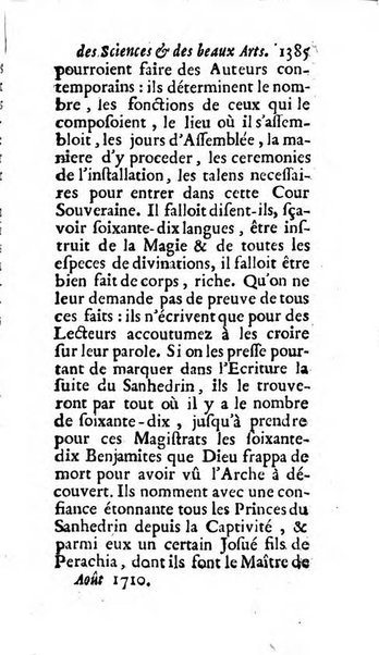 Mémoires pour l'histoire des sciences & des beaux-arts recüeillies par l'ordre de Son Altesse Serenissime Monseigneur Prince souverain de Dombes