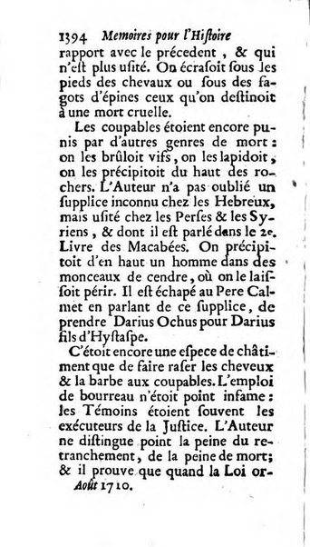 Mémoires pour l'histoire des sciences & des beaux-arts recüeillies par l'ordre de Son Altesse Serenissime Monseigneur Prince souverain de Dombes