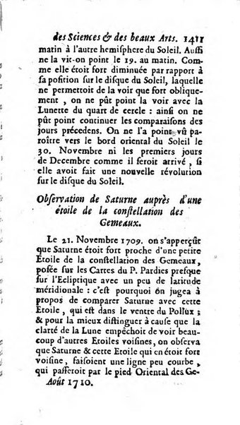 Mémoires pour l'histoire des sciences & des beaux-arts recüeillies par l'ordre de Son Altesse Serenissime Monseigneur Prince souverain de Dombes