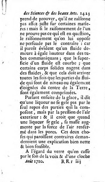 Mémoires pour l'histoire des sciences & des beaux-arts recüeillies par l'ordre de Son Altesse Serenissime Monseigneur Prince souverain de Dombes