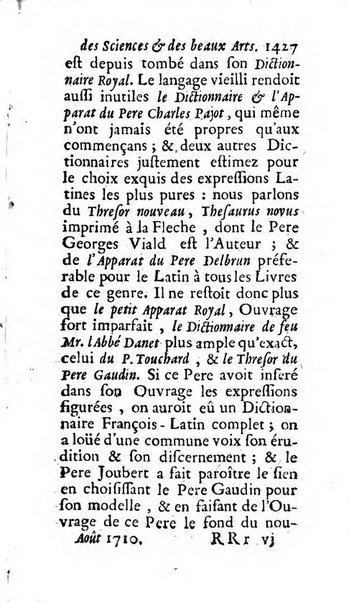 Mémoires pour l'histoire des sciences & des beaux-arts recüeillies par l'ordre de Son Altesse Serenissime Monseigneur Prince souverain de Dombes