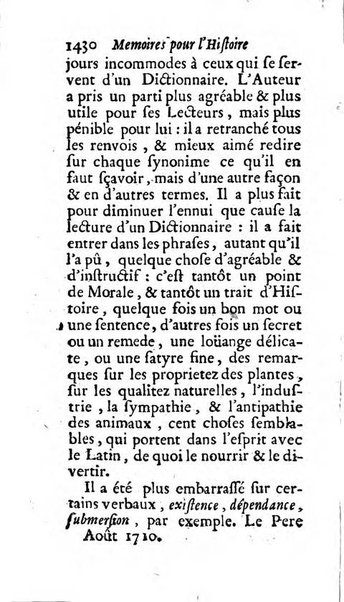 Mémoires pour l'histoire des sciences & des beaux-arts recüeillies par l'ordre de Son Altesse Serenissime Monseigneur Prince souverain de Dombes