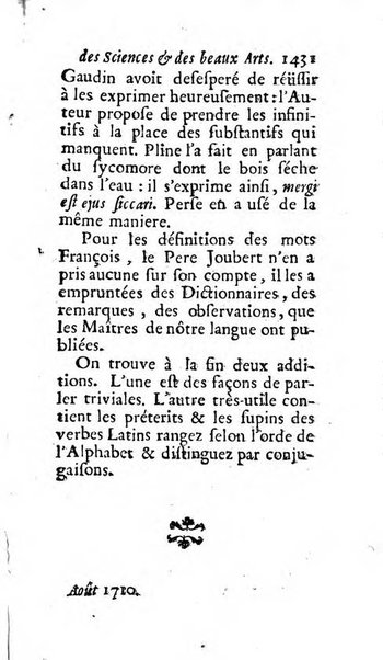 Mémoires pour l'histoire des sciences & des beaux-arts recüeillies par l'ordre de Son Altesse Serenissime Monseigneur Prince souverain de Dombes