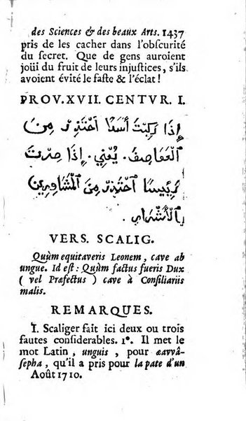 Mémoires pour l'histoire des sciences & des beaux-arts recüeillies par l'ordre de Son Altesse Serenissime Monseigneur Prince souverain de Dombes