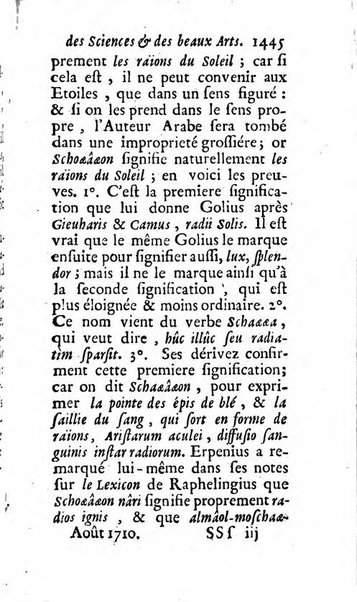 Mémoires pour l'histoire des sciences & des beaux-arts recüeillies par l'ordre de Son Altesse Serenissime Monseigneur Prince souverain de Dombes