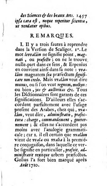 Mémoires pour l'histoire des sciences & des beaux-arts recüeillies par l'ordre de Son Altesse Serenissime Monseigneur Prince souverain de Dombes