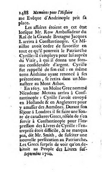 Mémoires pour l'histoire des sciences & des beaux-arts recüeillies par l'ordre de Son Altesse Serenissime Monseigneur Prince souverain de Dombes