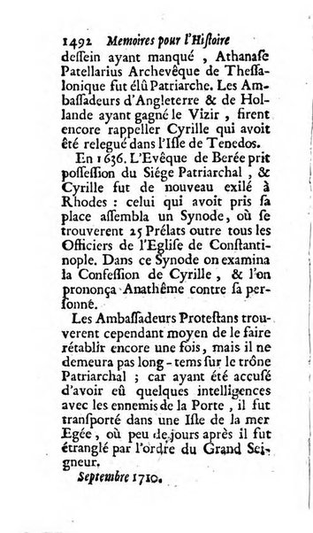 Mémoires pour l'histoire des sciences & des beaux-arts recüeillies par l'ordre de Son Altesse Serenissime Monseigneur Prince souverain de Dombes