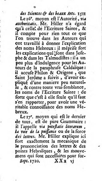 Mémoires pour l'histoire des sciences & des beaux-arts recüeillies par l'ordre de Son Altesse Serenissime Monseigneur Prince souverain de Dombes