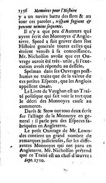 Mémoires pour l'histoire des sciences & des beaux-arts recüeillies par l'ordre de Son Altesse Serenissime Monseigneur Prince souverain de Dombes