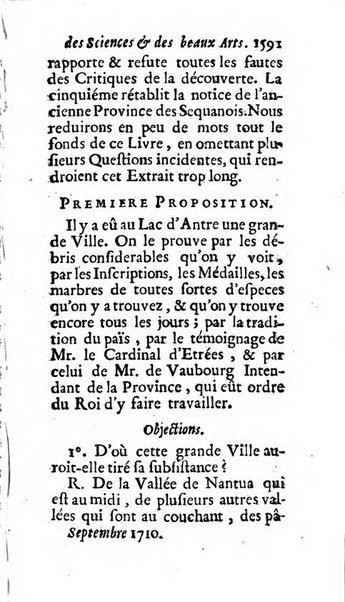 Mémoires pour l'histoire des sciences & des beaux-arts recüeillies par l'ordre de Son Altesse Serenissime Monseigneur Prince souverain de Dombes