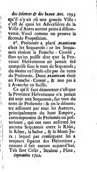 Mémoires pour l'histoire des sciences & des beaux-arts recüeillies par l'ordre de Son Altesse Serenissime Monseigneur Prince souverain de Dombes