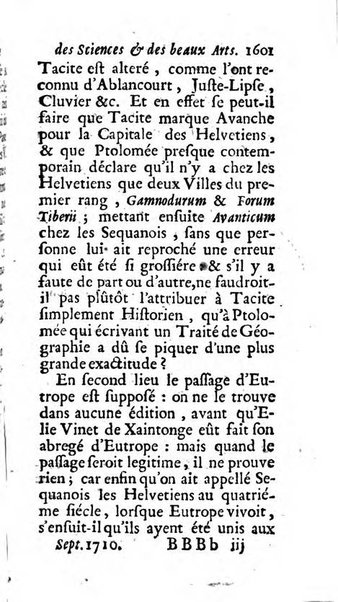 Mémoires pour l'histoire des sciences & des beaux-arts recüeillies par l'ordre de Son Altesse Serenissime Monseigneur Prince souverain de Dombes