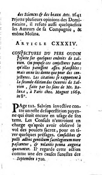 Mémoires pour l'histoire des sciences & des beaux-arts recüeillies par l'ordre de Son Altesse Serenissime Monseigneur Prince souverain de Dombes