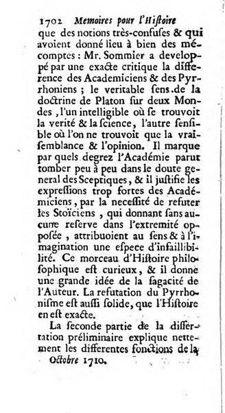 Mémoires pour l'histoire des sciences & des beaux-arts recüeillies par l'ordre de Son Altesse Serenissime Monseigneur Prince souverain de Dombes