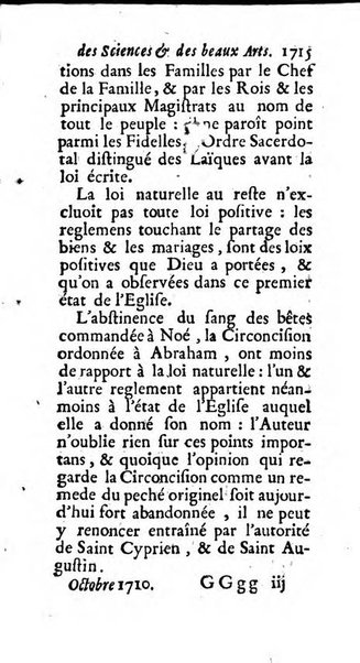 Mémoires pour l'histoire des sciences & des beaux-arts recüeillies par l'ordre de Son Altesse Serenissime Monseigneur Prince souverain de Dombes