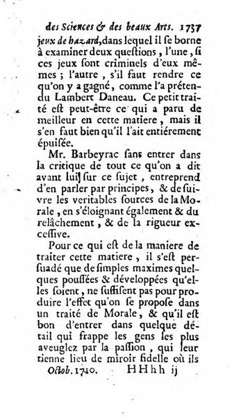 Mémoires pour l'histoire des sciences & des beaux-arts recüeillies par l'ordre de Son Altesse Serenissime Monseigneur Prince souverain de Dombes