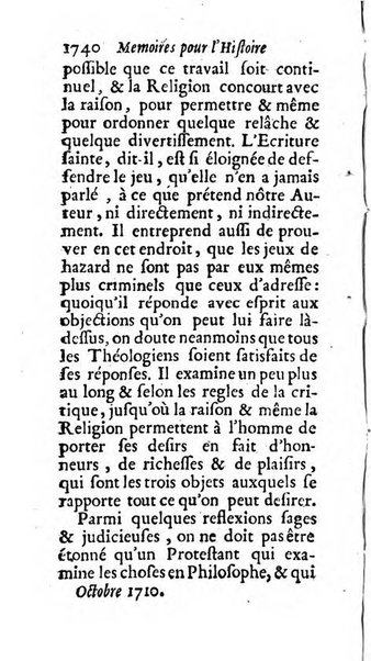 Mémoires pour l'histoire des sciences & des beaux-arts recüeillies par l'ordre de Son Altesse Serenissime Monseigneur Prince souverain de Dombes