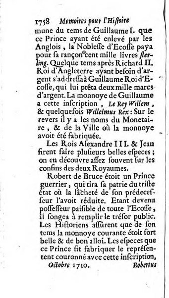 Mémoires pour l'histoire des sciences & des beaux-arts recüeillies par l'ordre de Son Altesse Serenissime Monseigneur Prince souverain de Dombes