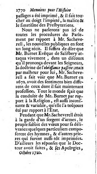 Mémoires pour l'histoire des sciences & des beaux-arts recüeillies par l'ordre de Son Altesse Serenissime Monseigneur Prince souverain de Dombes