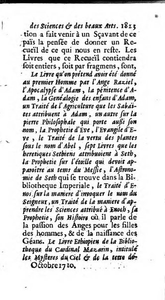 Mémoires pour l'histoire des sciences & des beaux-arts recüeillies par l'ordre de Son Altesse Serenissime Monseigneur Prince souverain de Dombes