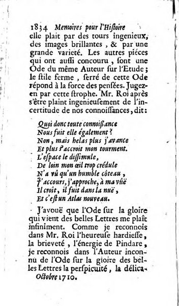 Mémoires pour l'histoire des sciences & des beaux-arts recüeillies par l'ordre de Son Altesse Serenissime Monseigneur Prince souverain de Dombes