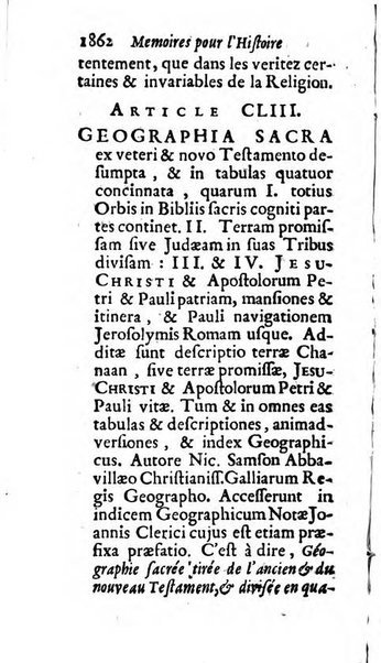 Mémoires pour l'histoire des sciences & des beaux-arts recüeillies par l'ordre de Son Altesse Serenissime Monseigneur Prince souverain de Dombes