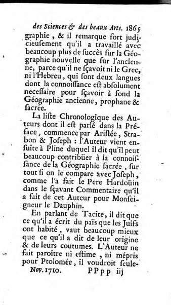 Mémoires pour l'histoire des sciences & des beaux-arts recüeillies par l'ordre de Son Altesse Serenissime Monseigneur Prince souverain de Dombes