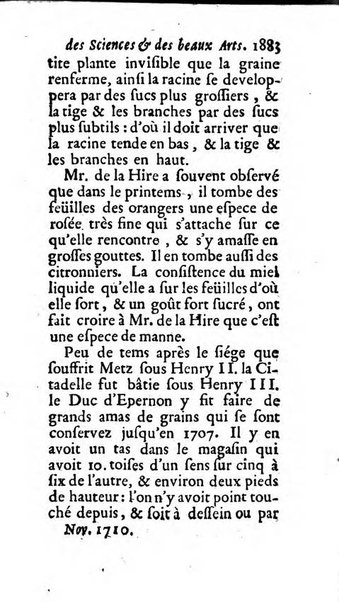 Mémoires pour l'histoire des sciences & des beaux-arts recüeillies par l'ordre de Son Altesse Serenissime Monseigneur Prince souverain de Dombes