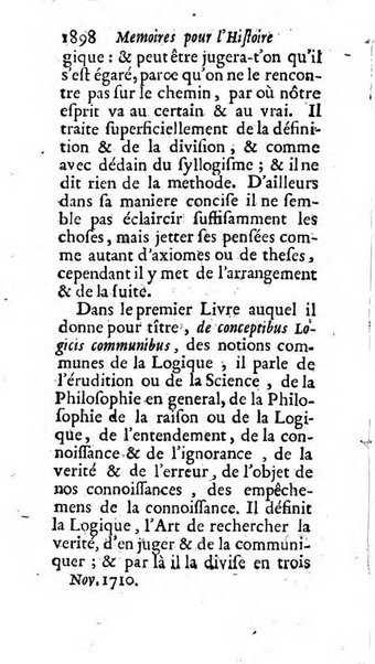 Mémoires pour l'histoire des sciences & des beaux-arts recüeillies par l'ordre de Son Altesse Serenissime Monseigneur Prince souverain de Dombes