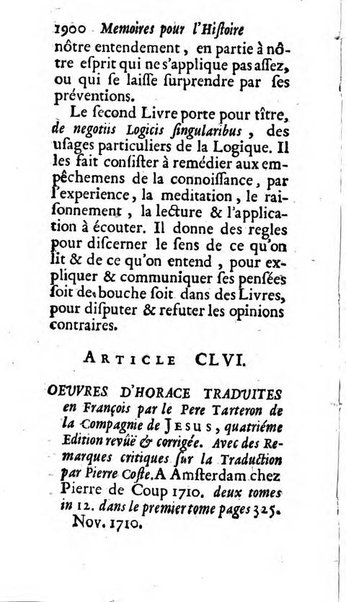 Mémoires pour l'histoire des sciences & des beaux-arts recüeillies par l'ordre de Son Altesse Serenissime Monseigneur Prince souverain de Dombes