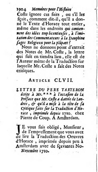 Mémoires pour l'histoire des sciences & des beaux-arts recüeillies par l'ordre de Son Altesse Serenissime Monseigneur Prince souverain de Dombes