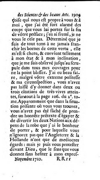 Mémoires pour l'histoire des sciences & des beaux-arts recüeillies par l'ordre de Son Altesse Serenissime Monseigneur Prince souverain de Dombes