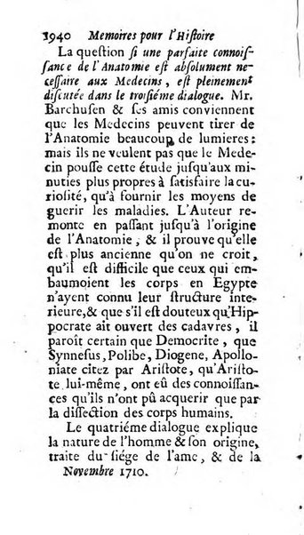 Mémoires pour l'histoire des sciences & des beaux-arts recüeillies par l'ordre de Son Altesse Serenissime Monseigneur Prince souverain de Dombes