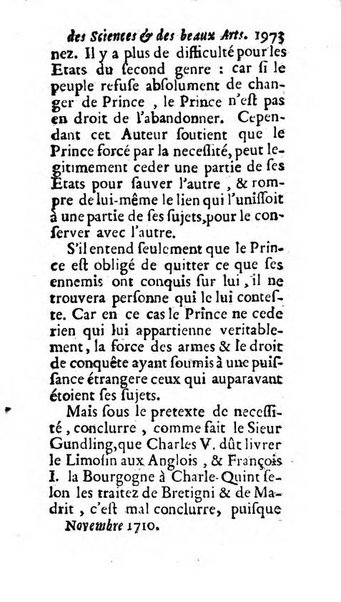 Mémoires pour l'histoire des sciences & des beaux-arts recüeillies par l'ordre de Son Altesse Serenissime Monseigneur Prince souverain de Dombes