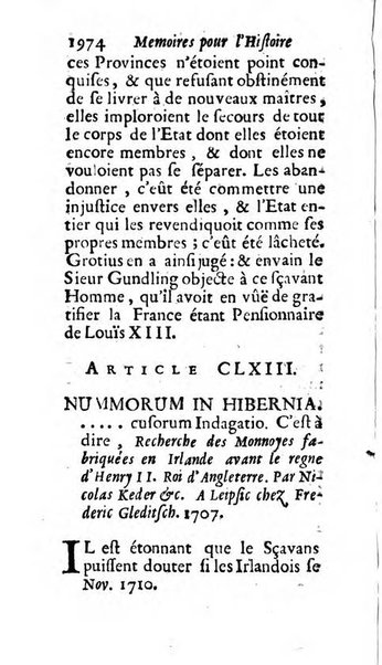 Mémoires pour l'histoire des sciences & des beaux-arts recüeillies par l'ordre de Son Altesse Serenissime Monseigneur Prince souverain de Dombes